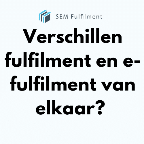 fulfilment vs e fulfilment